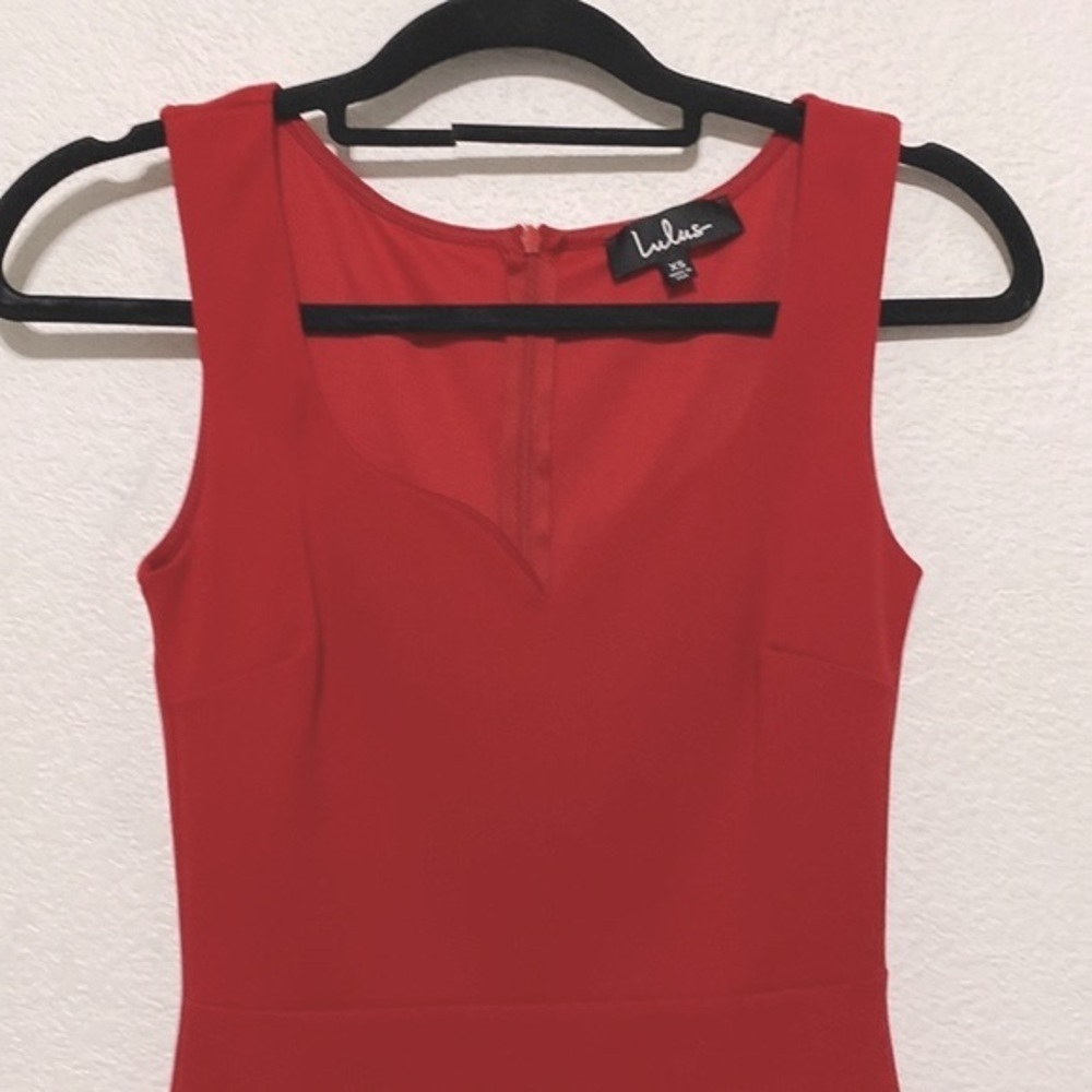 Lulu's Red Mini Dress - Picture 4 of 8